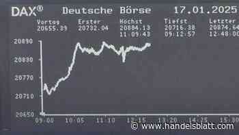 Dax aktuell: Dax schließt erstmals über 20.900 Punkten