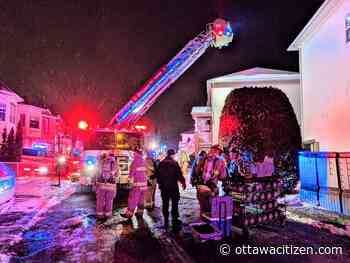 Two adults, one child displaced in Greenboro townhouse fire