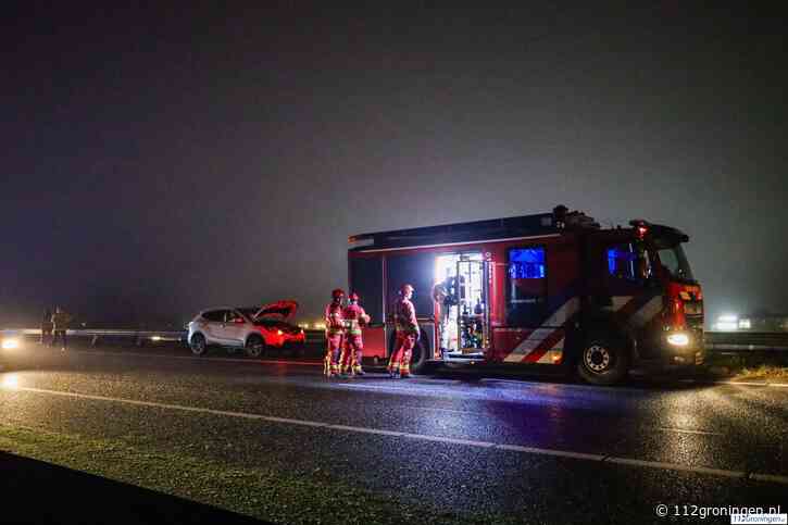 Ongeval op de A7 nabij Midwolde