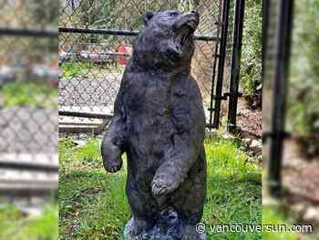 Large bear sculpture stolen from Port Coquitlam home: RCMP