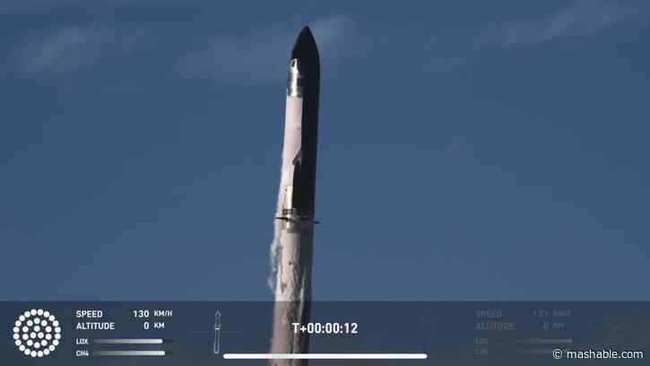 SpaceX catches Starship booster but loses ship in seventh flight test