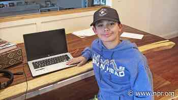 A California fifth grader interviews his firefighter father