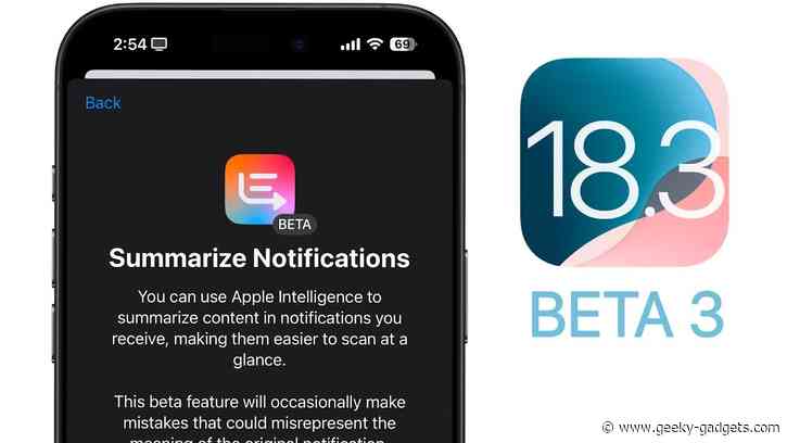 Apple Releases iOS 18.3 Beta 3: What You Need to Know