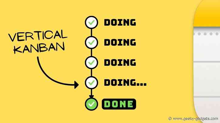 Apple Notes Vertical Kanban System : Simplify Task Management Without Extra Apps