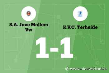 Van Den Bogaerd redt punt voor Juve Mollem B tegen Asse-Terheide