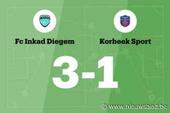 Zege Inkad Diegem tegen Korbeek Sport