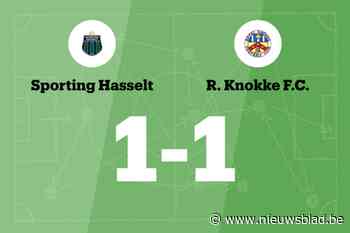 Sporting Hasselt en FC Knokke eindigt op 1-1
