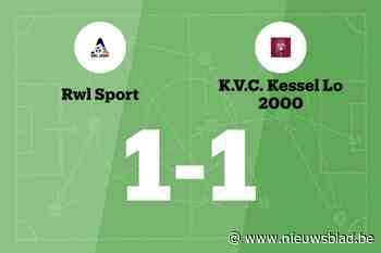 Peeters redt punt voor Kessel-Lo 2000 B tegen RWL Sport B