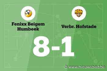 Fenixx B verslaat Hofstade B met 8-1