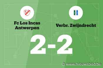 Los Incas speelt gelijk in thuiswedstrijd tegen V. Zwijndrecht B