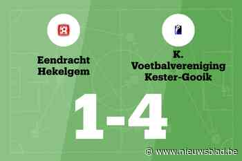 Zeven opeenvolgende overwinningen voor Kester-Gooik na 1-4 tegen Hekelgem