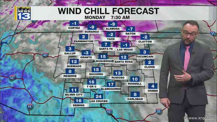 Coldest air in years moves into New Mexico