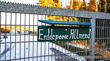 Entsorgungsanlage in Calw bald Geschichte: Stadt schließt Erddeponie Allmend