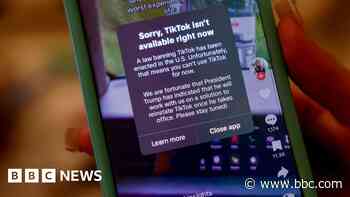 TikTok goes offline in the US hours before ban due to come in