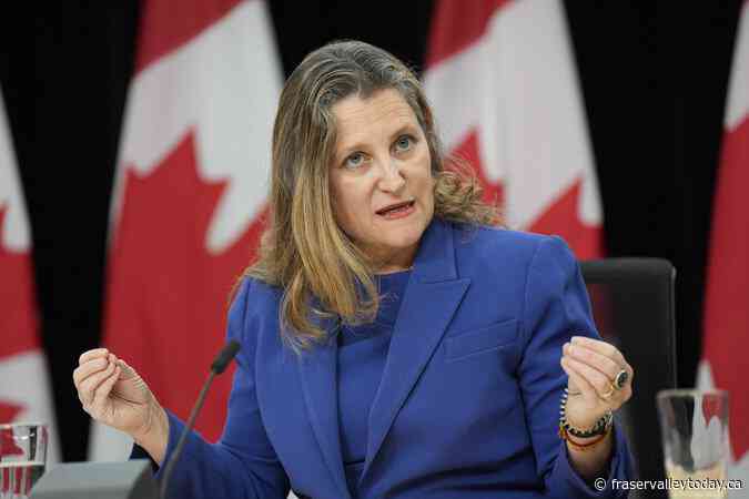 Freeland set to launch Liberal leadership campaign ahead of Trump’s swearing-in