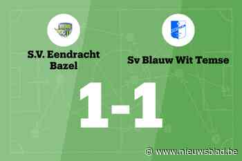D. Stuer redt punt voor Eendracht Bazel tegen SV Blauw Wit Temse