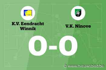 Eendracht Winnik en KVK Ninove B komen niet tot scoren