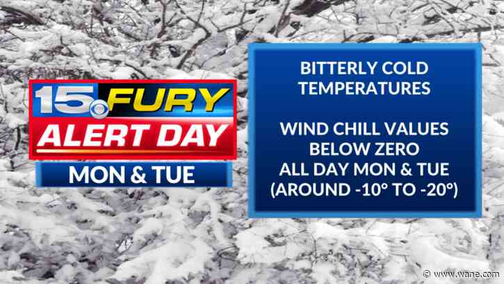 Dangerously cold temperatures today