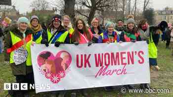 Hundreds join women's march through city centre