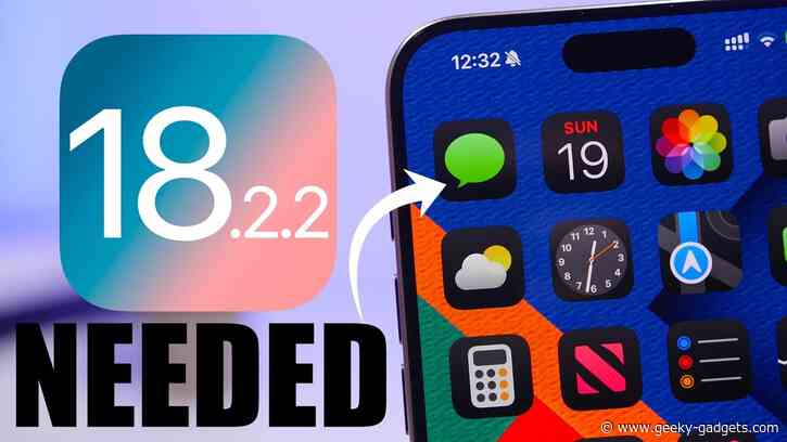 iMessage Scam Fix Coming in iOS 18.2.2 Update