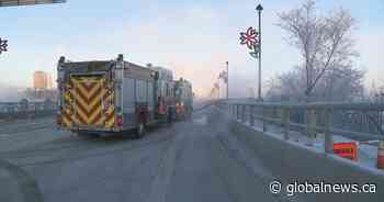 Saskatoon’s University Bridge closed after encampment fire