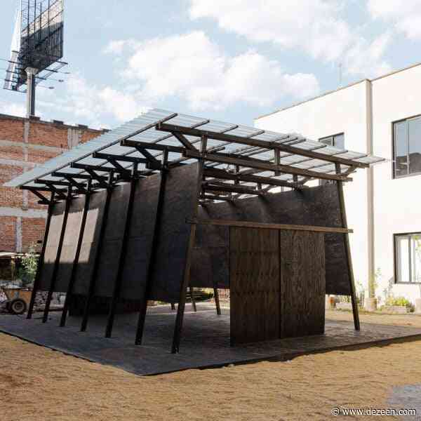 Lanza Atelier creates Shou Sugi Ban pavilion in Mexico City