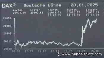 Dax aktuell: Dax schließt knapp unter 21.000 Punkten – Bank-Aktie größter Gewinner