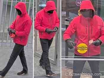 Ottawa police seek Kanata bank robbery suspect