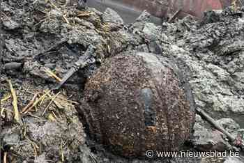 Britse zeemijn uit Eerste Wereldoorlog legt werkzaamheden aan Scheldetunnel even stil