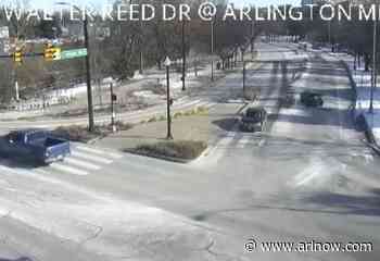 Video: Car driven into creek near Shirlington