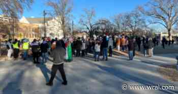 Hundreds hold protest in downtown Raleigh amid Donald Trump's inauguration
