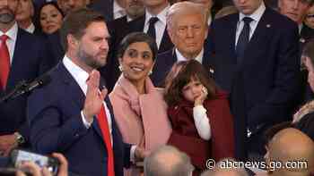 WATCH:  JD Vance sworn in as vice president