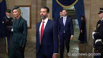 WATCH:  Trump children arrive at US Capitol for inauguration