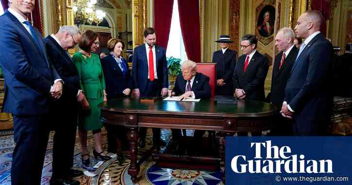 Trump’s return to the White House is a carefully choreographed display of brute force