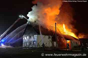 Vollbrand auf Bauernhof