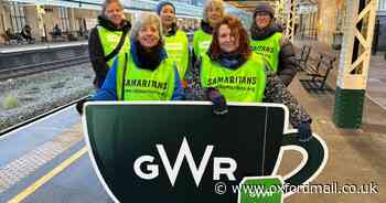 Giant teacup travels through GWR stations for Brew Monday