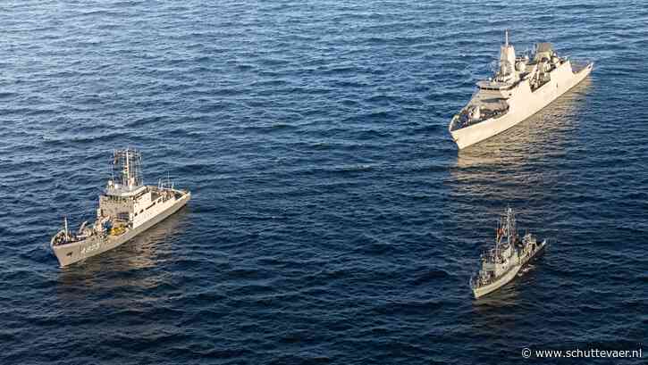 Vier Nederlandse marineschepen gaan kabels in de Oostzee beschermen