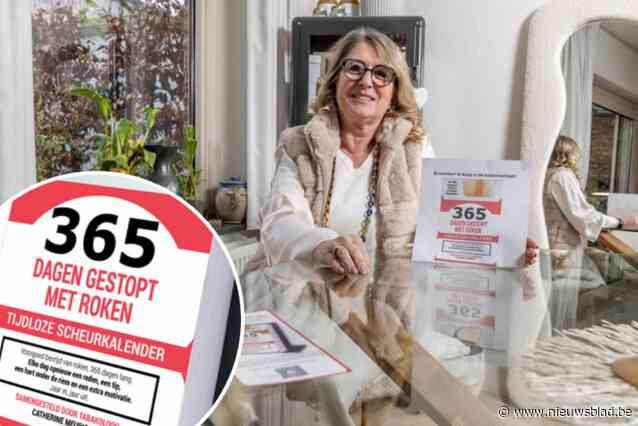 Tabakologe Catherine Meurisse lanceert tijdloze scheurkalender als bondgenoot om te stoppen met roken: “Elke roker die stopt, is een overwinning”