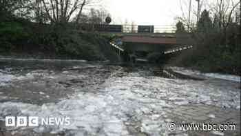 Crossing installed after underpass flooded