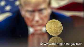 Trump-Coin $Trump mit Kurssturz, Kryptowährung Bitcoin knickt ein
