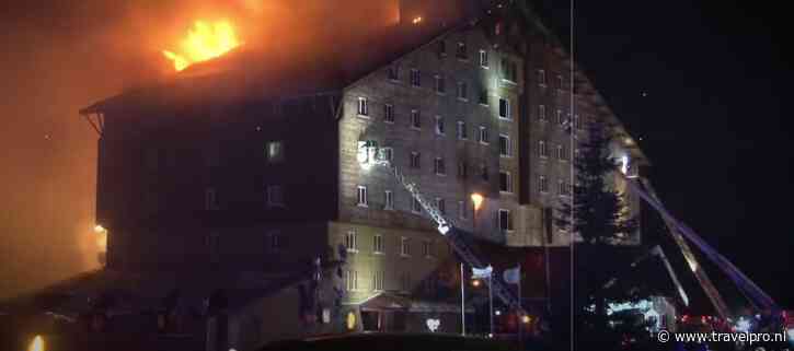 Grote brand in Turks skiresort