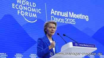 Weltwirtschaftsforum in Davos: Von der Leyen warnt Trump vor Handelskrieg
