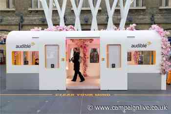 Audible highlights wellbeing titles with 'zen carriage' at King's Cross station