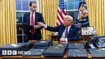 What executive orders did Trump sign on day one?