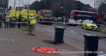 Cordon in place as emergency services SWARM to incident in Upminster