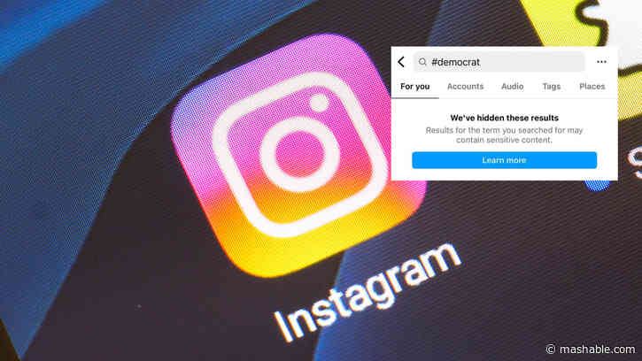 Is Instagram blocking the #Democrat hashtag?