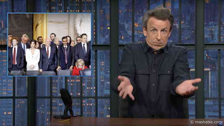 Seth Meyers recaps the tech billionaire VIP-ness of Trumps inauguration