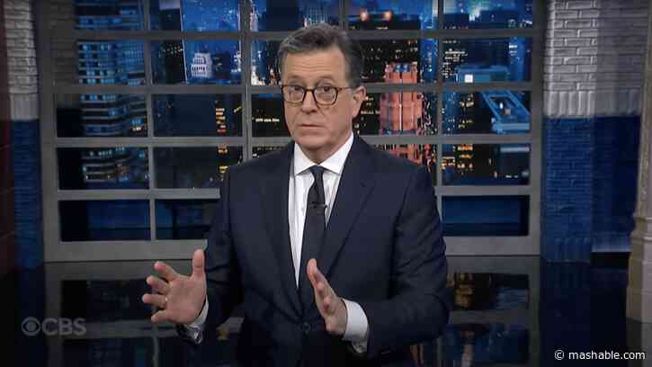 Stephen Colbert recaps Trumps inauguration, declares airport rules