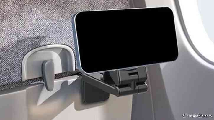 This $19 phone holder is a must-have for your next flight