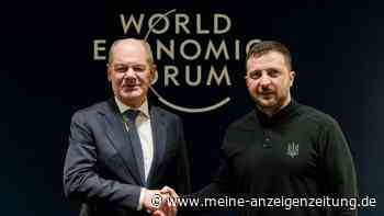 Selenskyj dankt Scholz in Davos für Hilfe bei Flugabwehr